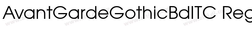 AvantGardeGothicBdITC Reg字体转换